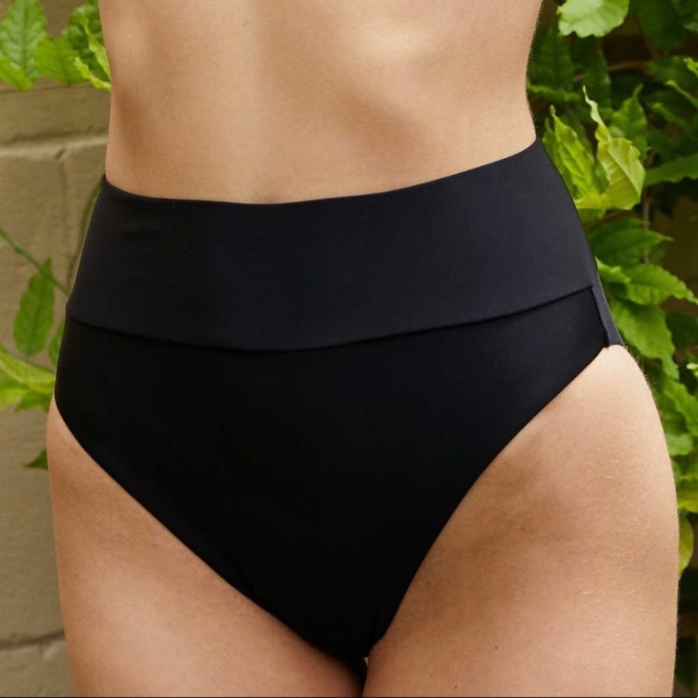 Aerie High Waisted Black Bikini Bottoms